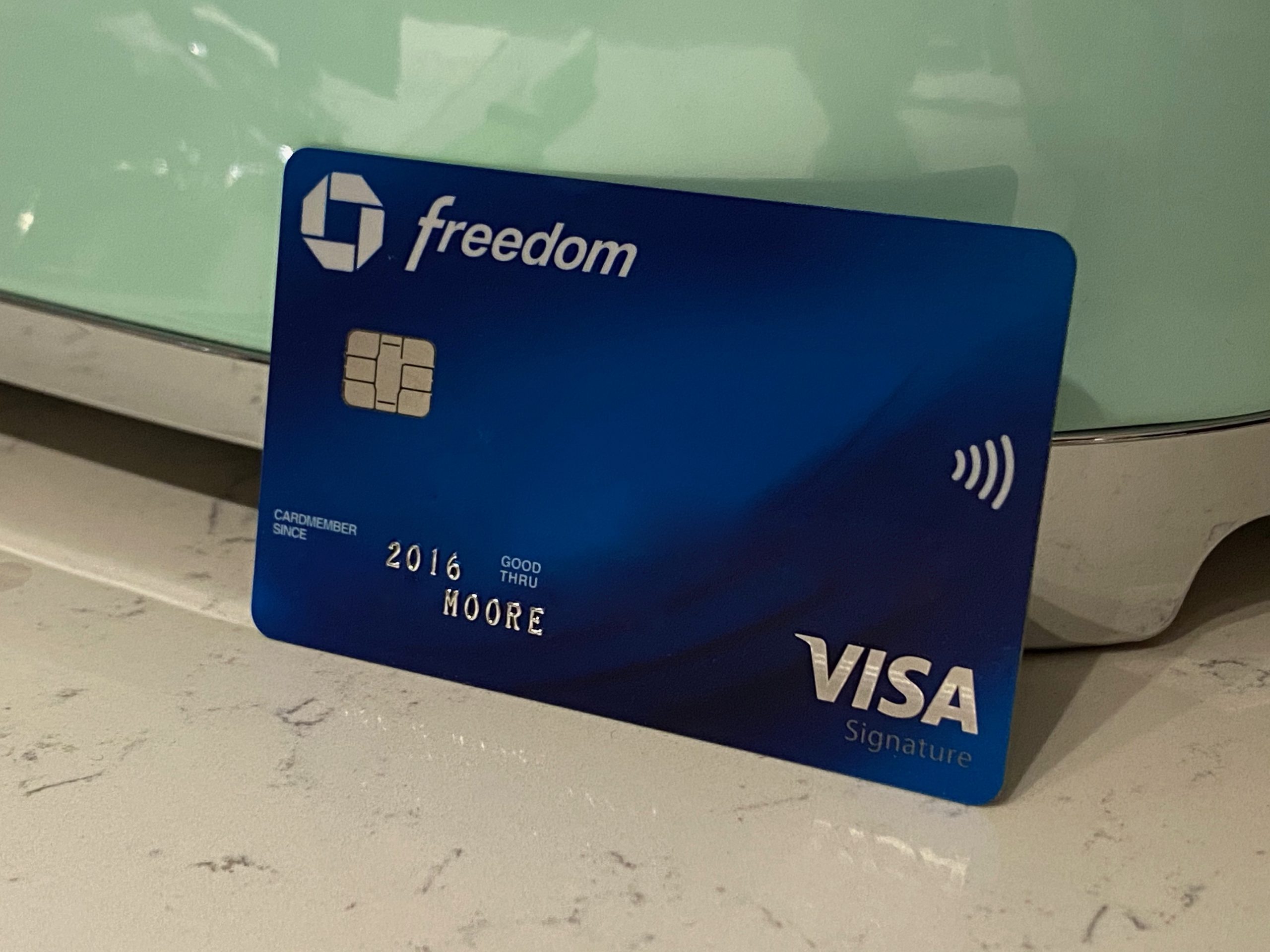 My New Chase Freedom Contactless Card Arrived - Moore With Miles